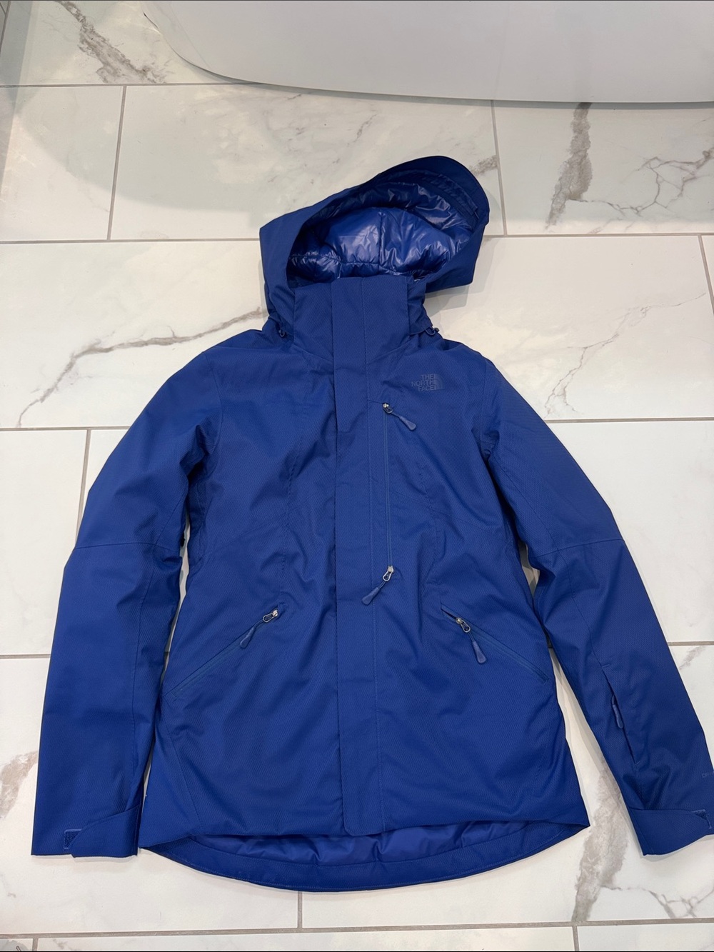 The North Face Women's Royal Blue Ski Jacket with Hood